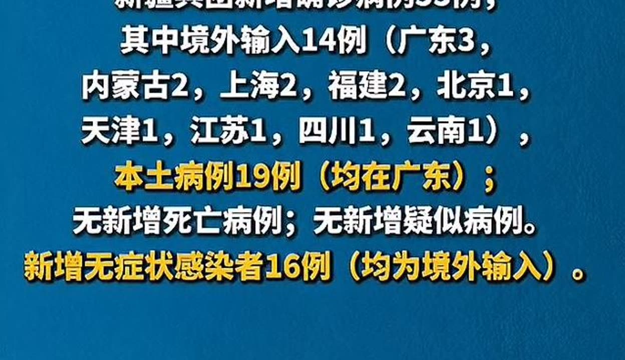 【31省新增确诊5例/31省新增本土确诊病例最新消息】-第3张图片