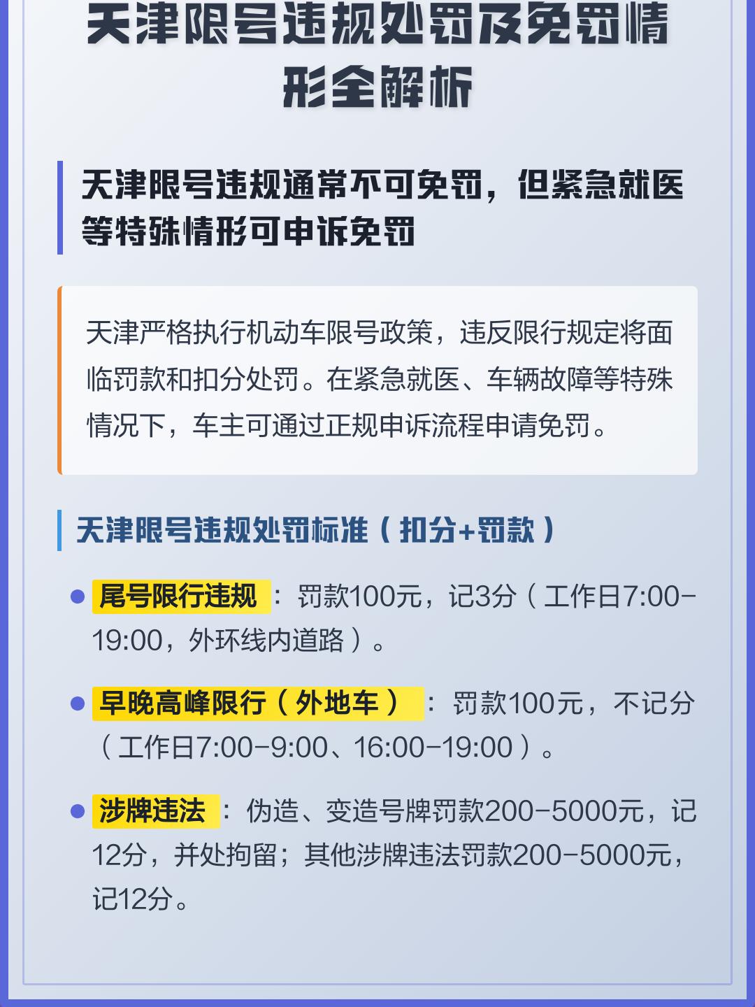 【天津限号最新通知/天津今天限行号是多少】-第2张图片