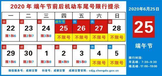 成都限号规定最新消息2020年7月︰(成都限号最新时间)-第2张图片