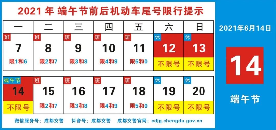 成都限号2020最新限号几点到几点︰(成都限号时间和范围几点到几点)-第2张图片