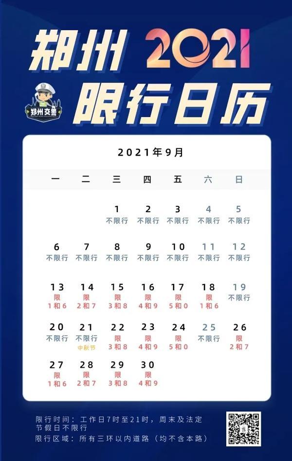 郑州限号2020最新限号12月︰(郑州2020限行公告)-第3张图片